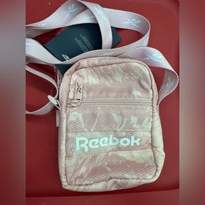 New REEBOK Festival Small Crossbody Bag Pink Unique Color Water Resistant